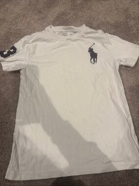 Polo by Ralph Lauren White Short Sleeve Tee with Navy Pony